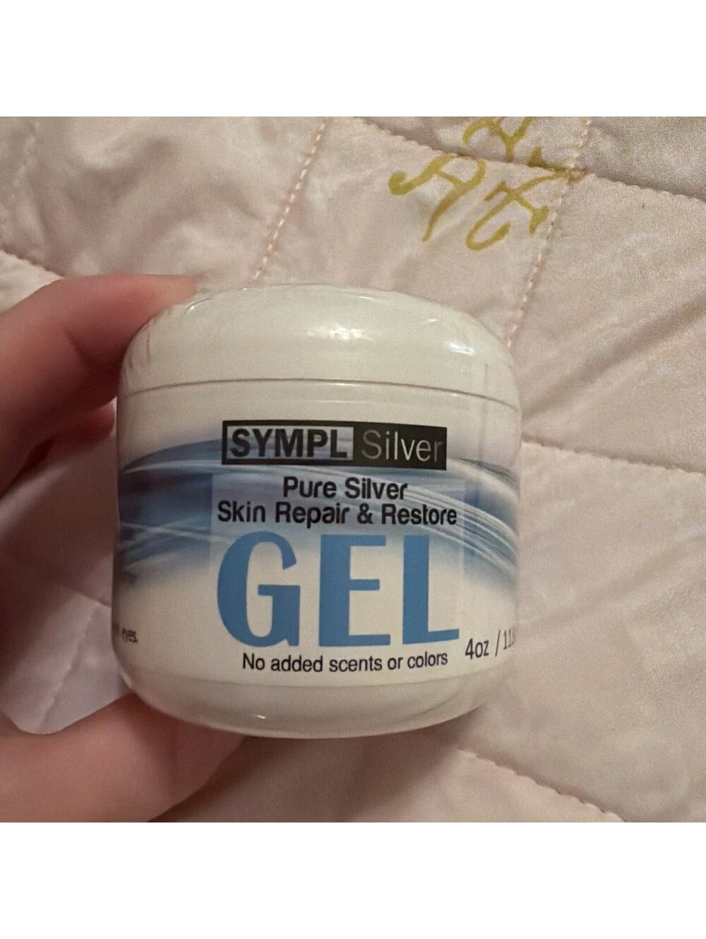 Pure Silver Skin Repair & Restore Gel 4 oz Jar • 75 ppm • Fragrance Free • USA